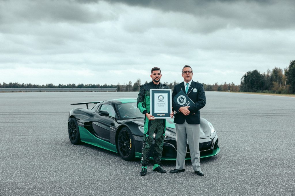 rimac nevera guinness world record